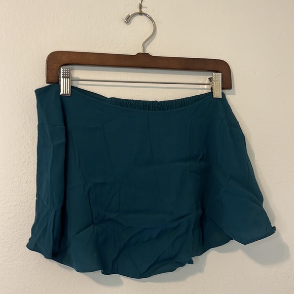 Free People Gia Two Piece Pants Set Strapless Top Teal Large NWOT - Picture 6 of 8